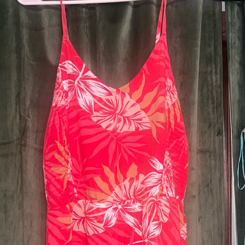 NWT XL ROXY red/pink summer dress